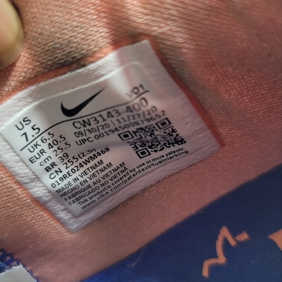 Nike Mens  PG 5 Paul George LA Drip Lapis Blue Void CW3143-400 Basketball Shoes - Picture 5 of 7